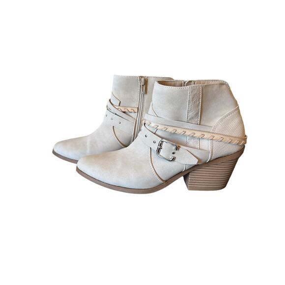 Maurices Shoes - Maurices Elsa Belted Coastal Cowgirl Western Womens Ankle Boot Size 10 M